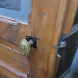 3 portes de séparation en verre gravé avec bâti