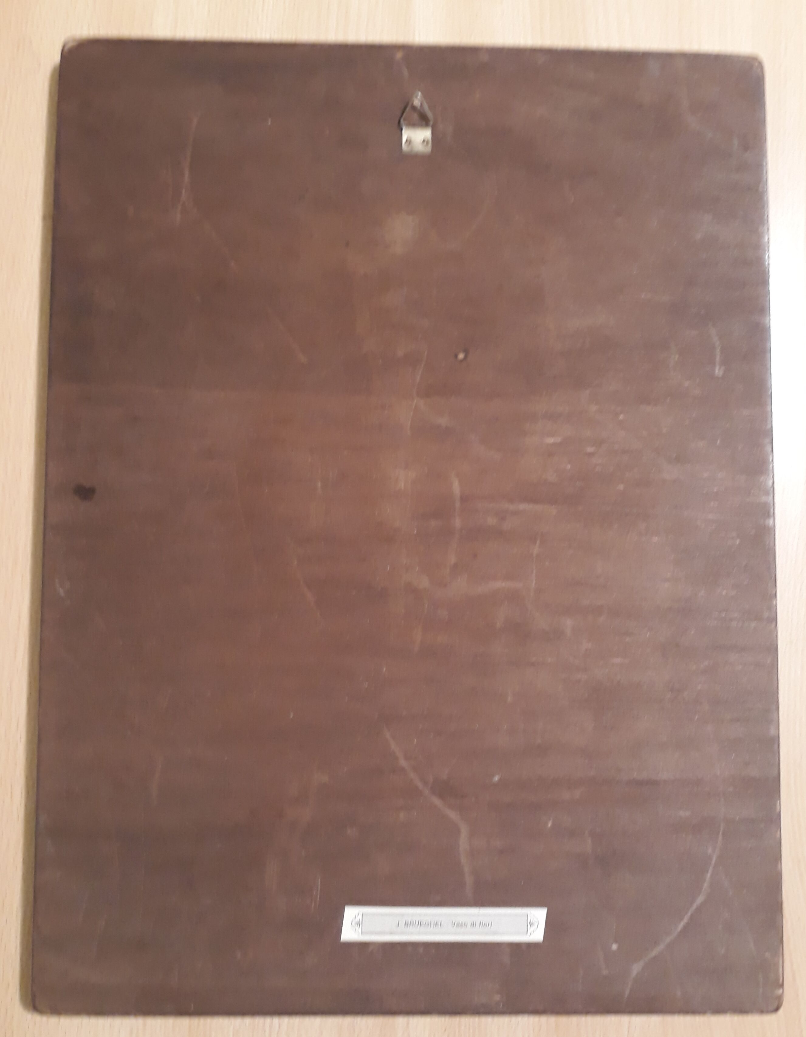 Reproduction painting on wood, still life, bouquet flowers, after Jan Brueghel the elder