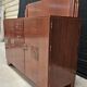 Art Deco buffet by Saddier & Fils in solid rosewood and veneer.
