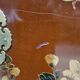 Vintage Chinese red and gold cabinet with flowers and birds (lacquer cabinet)