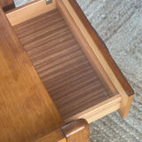 Vintage elm bedside table