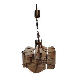 lustre laiton et verre