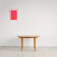 Table ronde extensible en chêne par Hans J. Wegner, Danemark, années 70