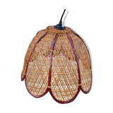 Vintage rattan flower hanging