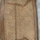 Banc ancien assise cannage