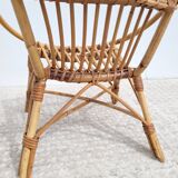Rattan basket armchair for children