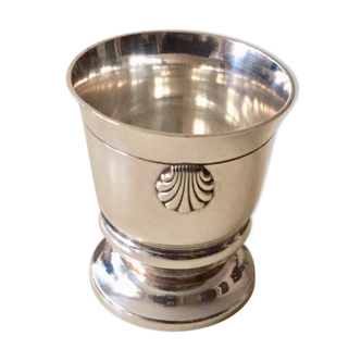 Egg Cup silver metal baptism gift