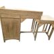 Vintage industrial wooden side table/desk