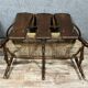 High-backed stepladder-type bench attributed to GALLÉ Emile (1846-1904), circa 1880-1890
