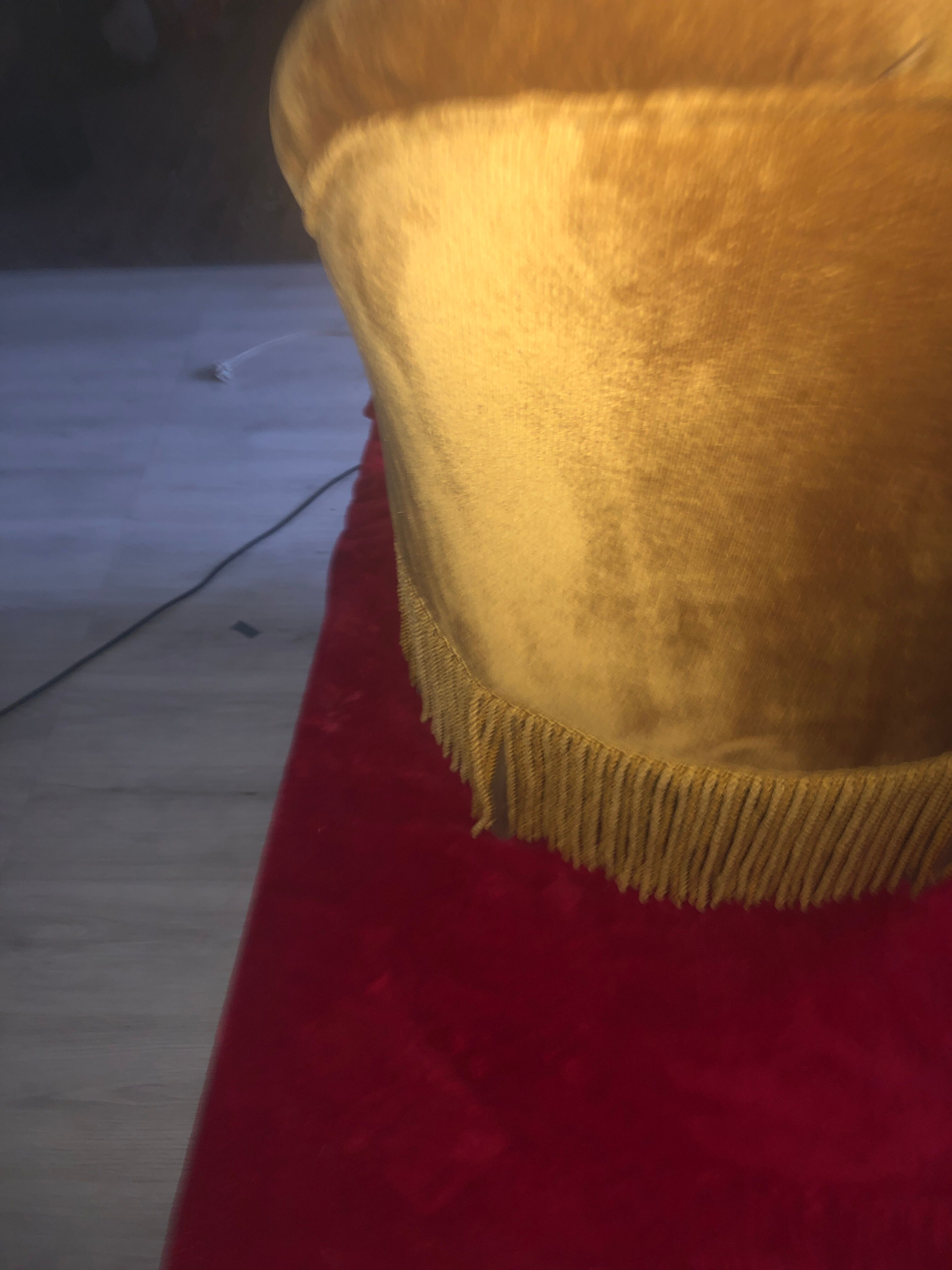 Velvet toad armchair