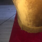 Velvet toad armchair