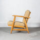 Fauteuil danois du milieu du siècle en hêtre, vers 1960, Danemark