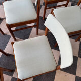 Set of 10 Baumann chairs in aqua green