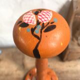 Painted wooden hat door