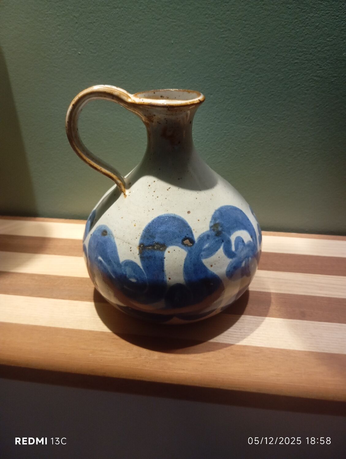 Stoneware pitcher