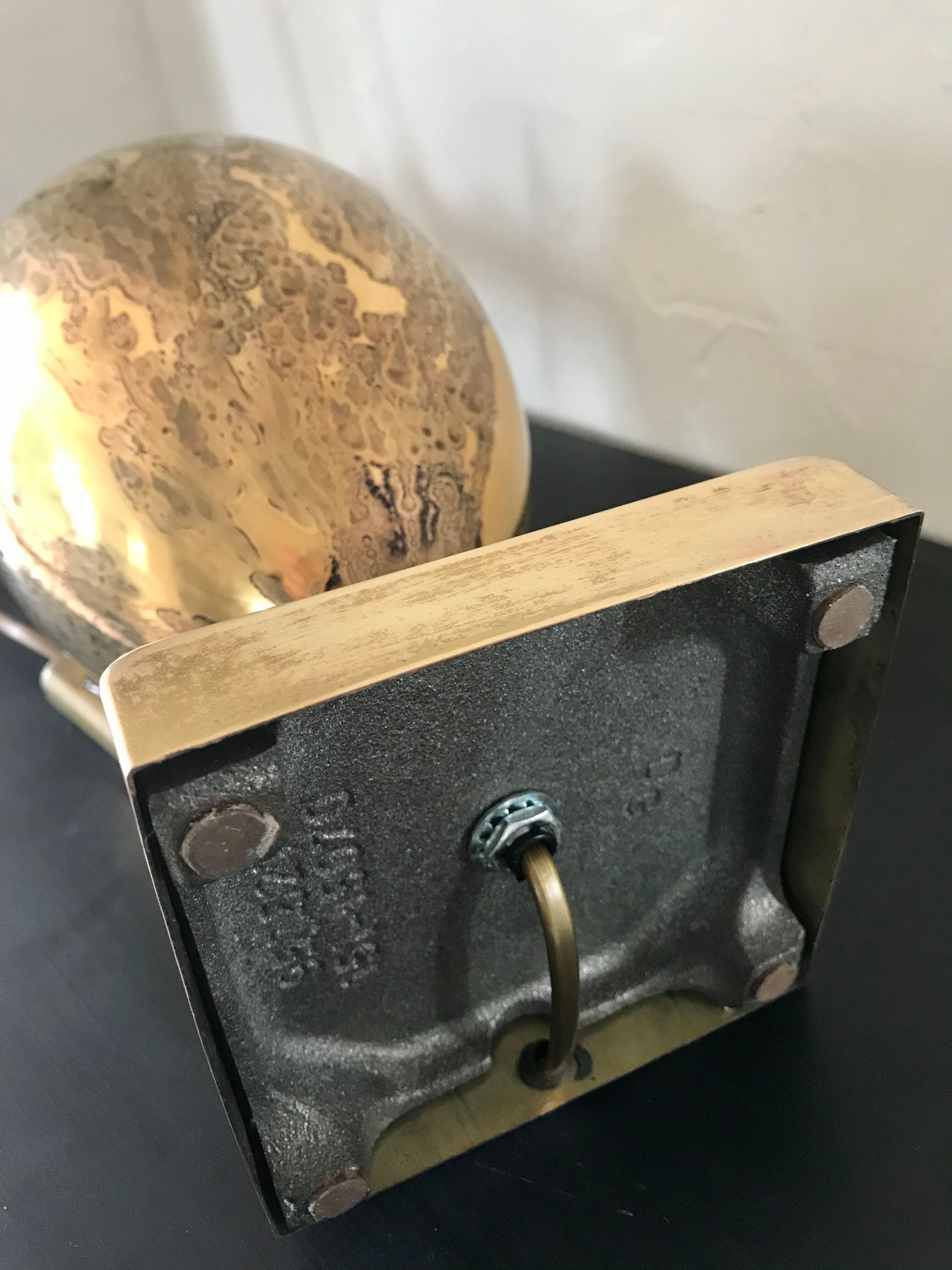 Vintage brass lamp by Le Dauphin