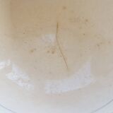 Old earthenware salad bowl Céranord Saint-Amand – Red and blue rim