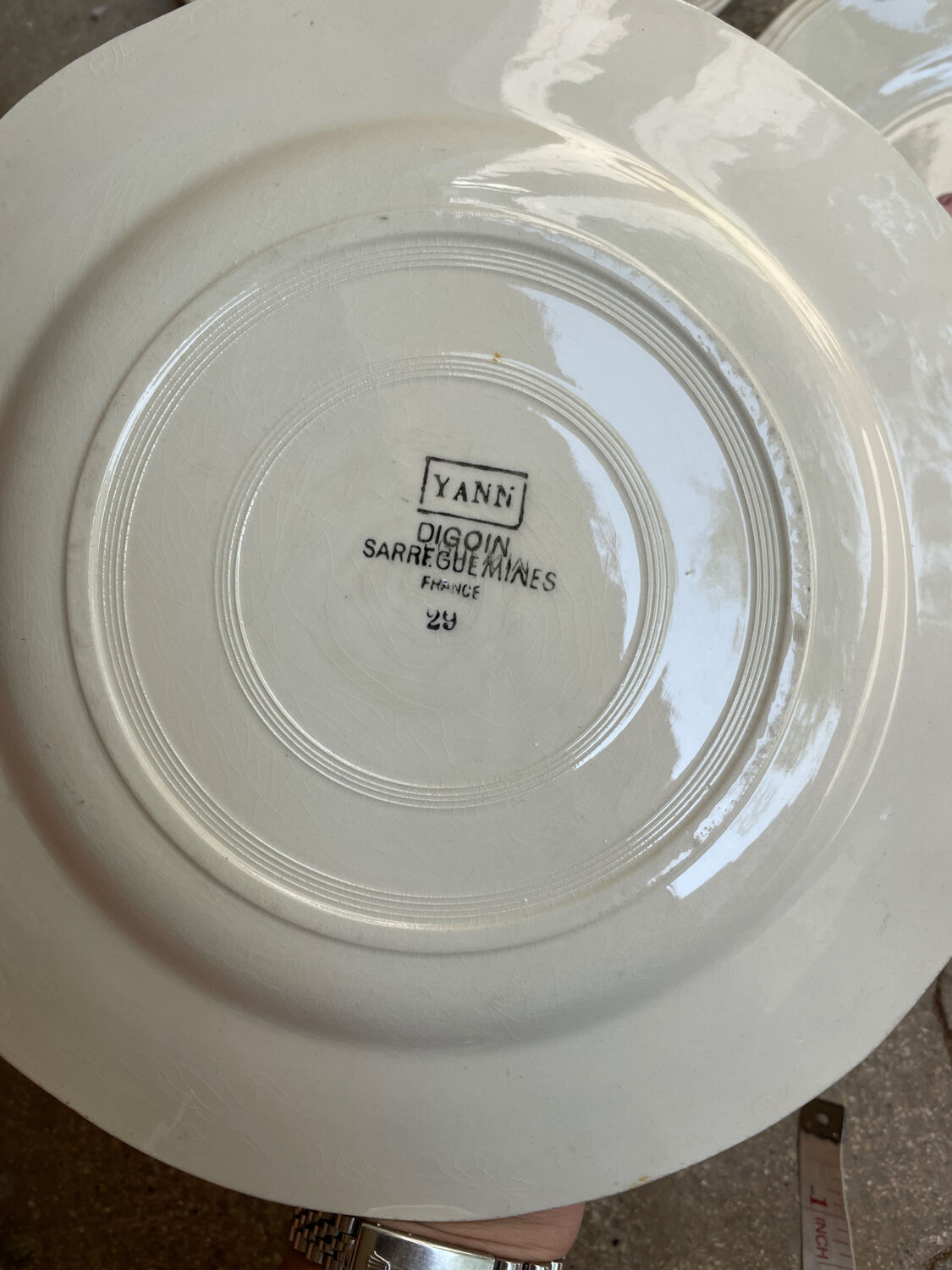 5 plates Sarreguemines