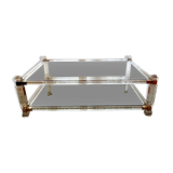 Table basse en Altuglass "Romeo" années 70/80s