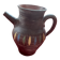 Terracotta pitcher and glazed decoration. St Cannat. Baranchan.