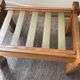 Vintage wooden Ottoman from the 70s