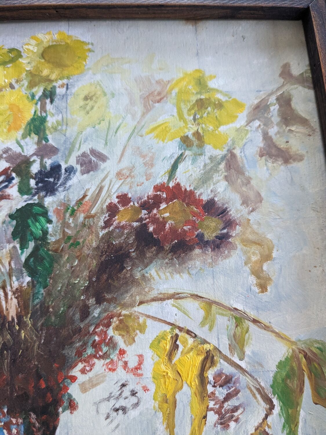 Floral painting table