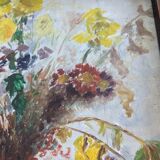 Floral painting table