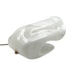 Murano blown shell shaped glass sculptural table lamp, La Murrina Italy 197