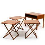 Folding Tables by Illum Wikkelsø for CFC Silkeborg 1960s