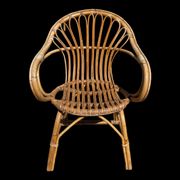 3 rattan armchairs from the 60'S
