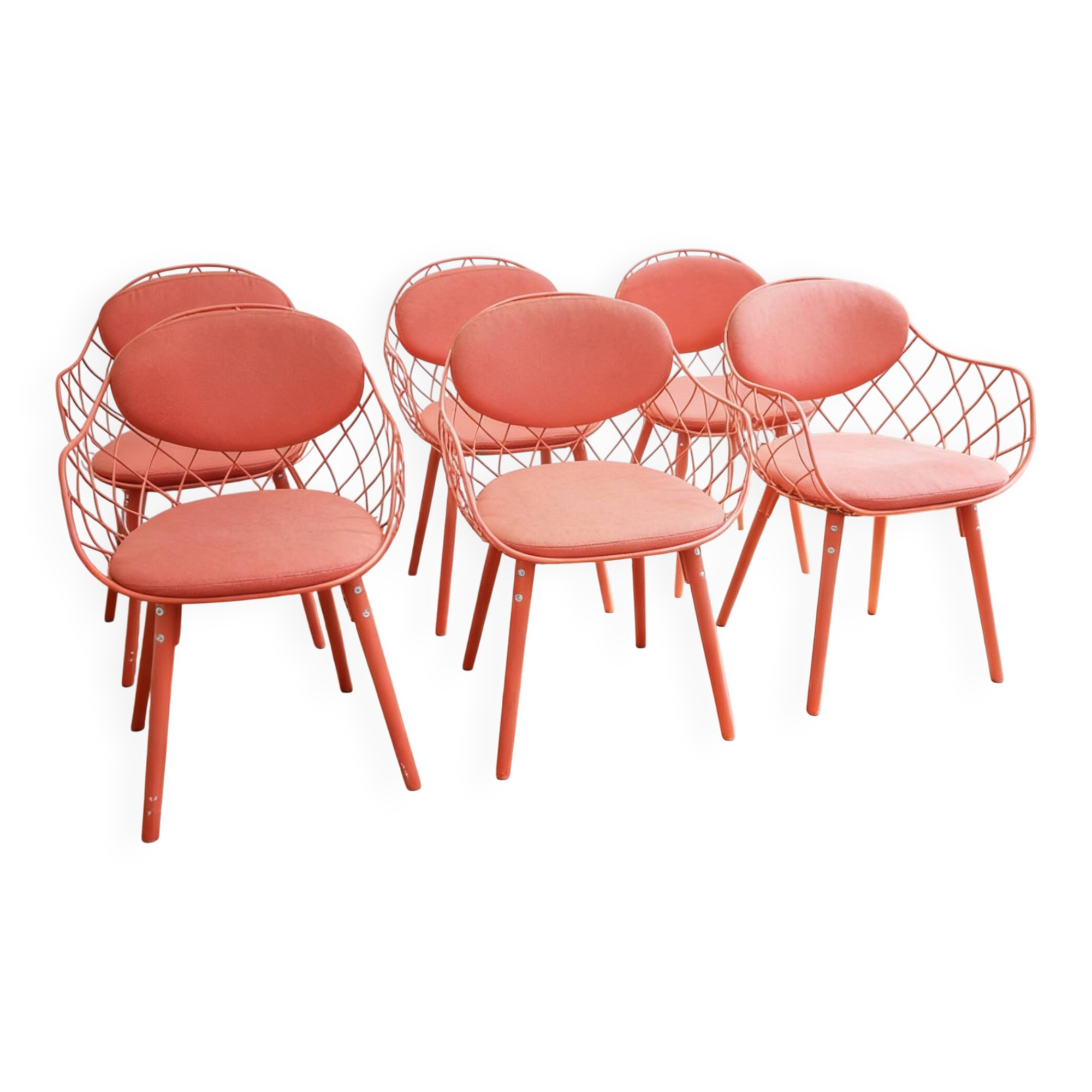 Set of 6 Pina chairs, Magis