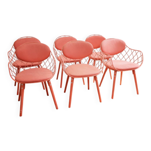 Suite de 6 chaises Pina, - magis