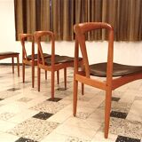 Set of 4 'Juliane' Teak Dining Chairs by Johannes Andersen for Uldum, Denmark 1960s