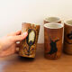 Set of 4 ceramic cups Poterie de la Colombe