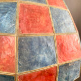 Mother-of-pearl and brass hanging lamp