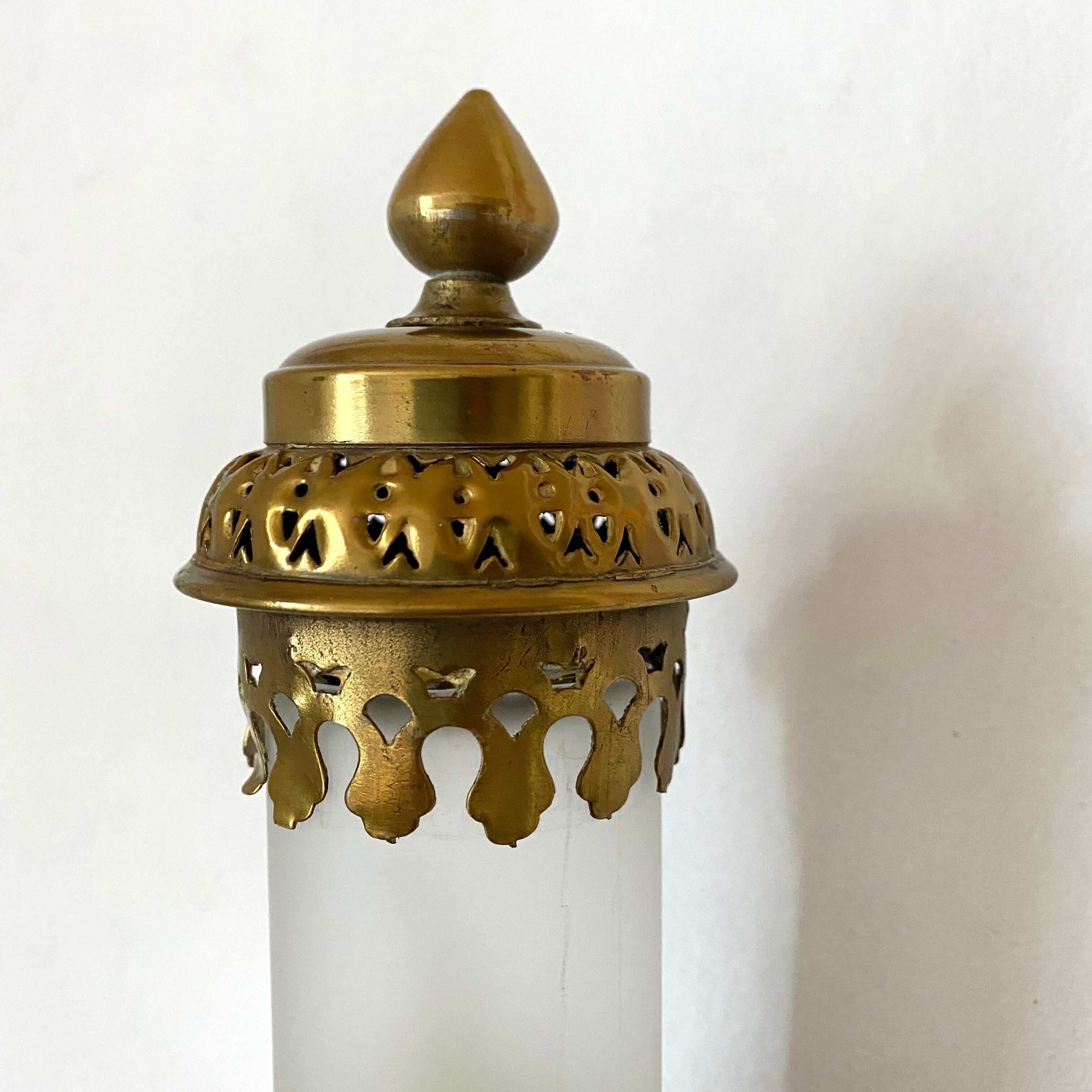 Antique brass train wall lamp