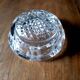 Old cut crystal ashtray Art Deco decor Vintage 40s/50s