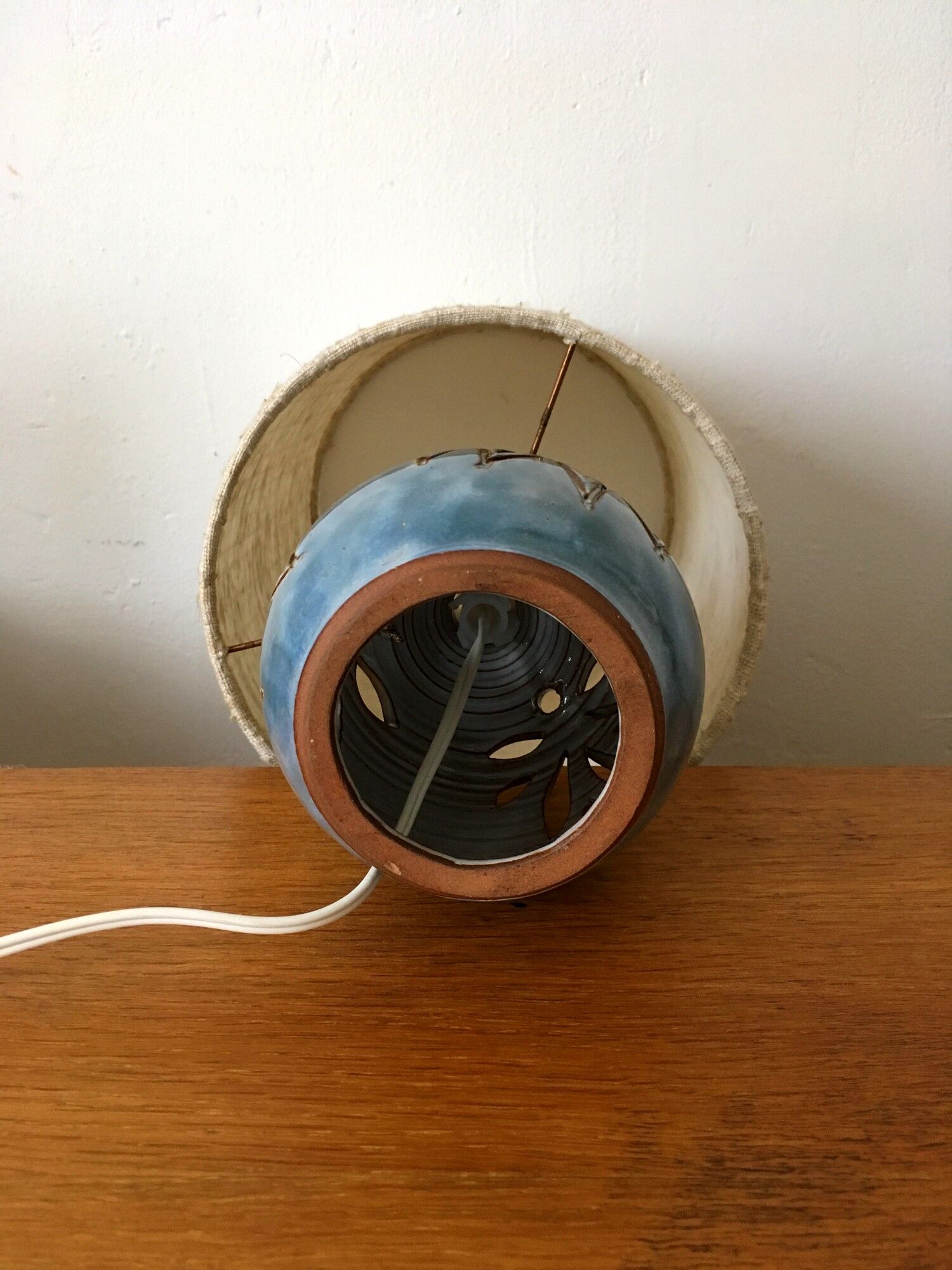 Vintage ceramic lamp by YC Millau