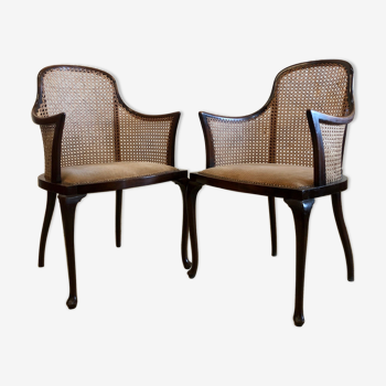 Pair of Regency armchairs. England, nineteenth century