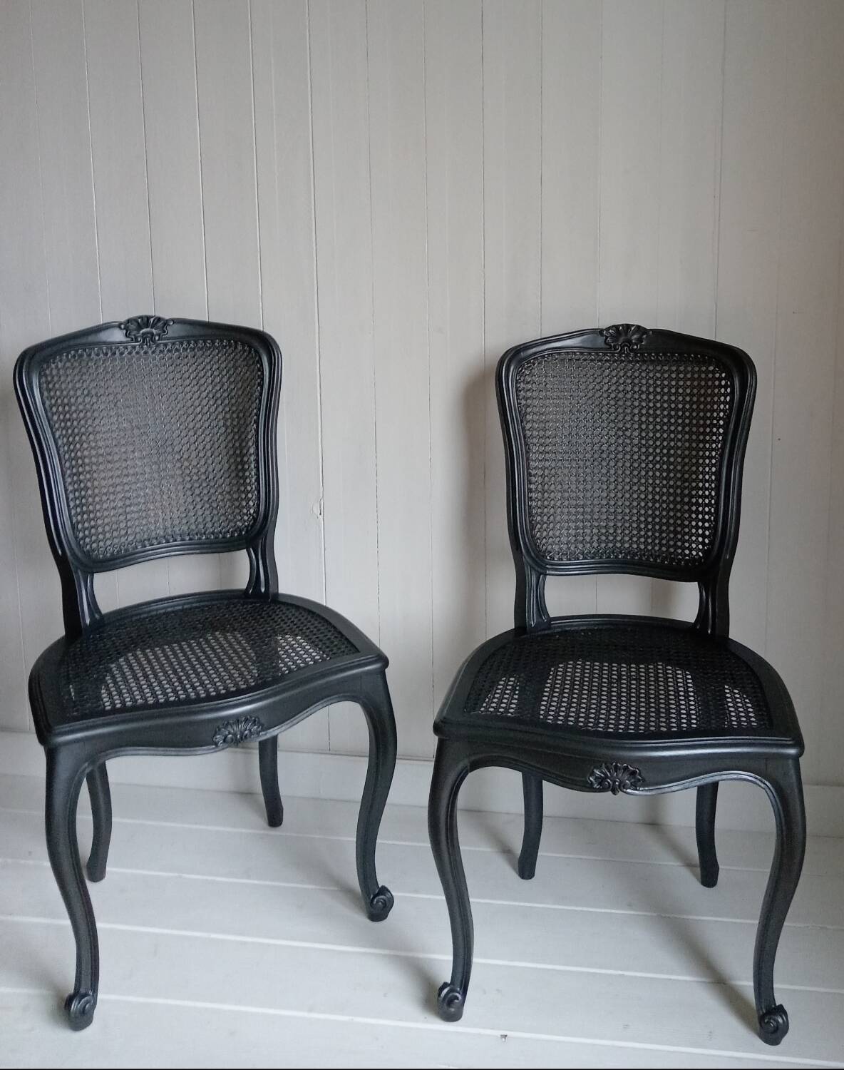Pair of cane chairs