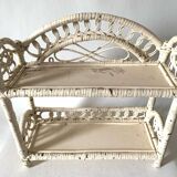 Rattan shelf