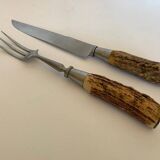 Leg of lamb service, horn handle