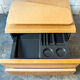 Bedroom in winked maple and fabric by Giovanni Offredi for Saporiti Italia 1970s