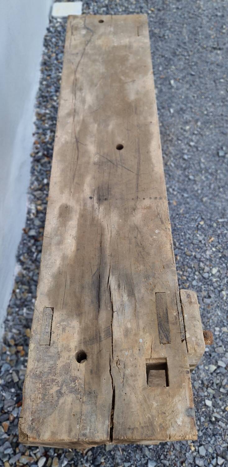 Antique solid wood workbench