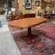 Baumann round teak table, vintage 1970s, Roche Bobois