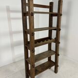 Brutalist aranjou wood rack
