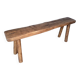 Bench 120 cm old patinated solid wood