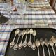 6 old teaspoons