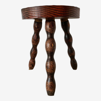 Tabouret tripode vintage
