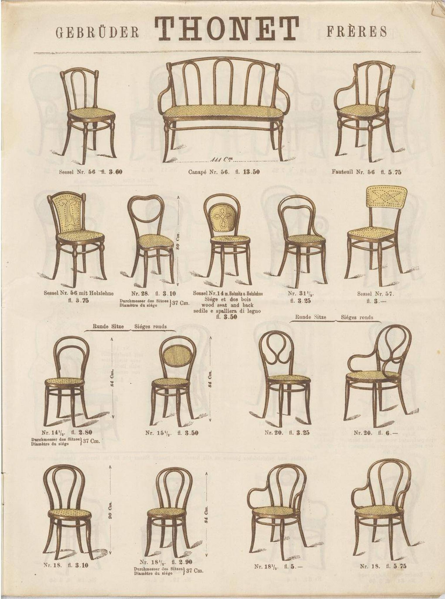 Bentwood dining chair no. 20 by Thonet